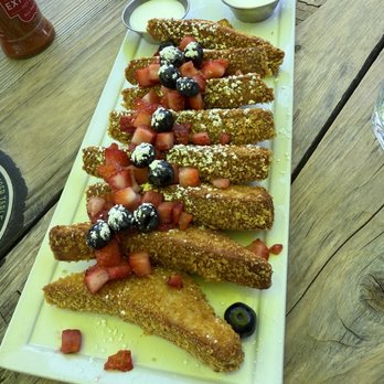 Blu Jam Cafe - Crunchy French Toast - Breakfast & Brunch Near Me - Sherman Oaks, California Blu Jam Cafe - Crunchy French Toast - Breakfast & Brunch Near Me - Sherman Oaks, California