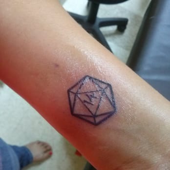 Audacious Ink Tattoo Studio - My D20 tat. - Tattoo Near Me - Ottawa, Illinois Audacious Ink Tattoo Studio - My D20 tat. - Tattoo Near Me - Ottawa, Illinois