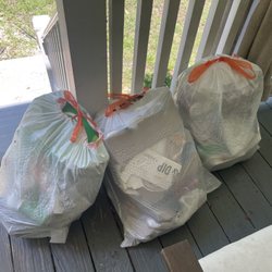 Waste Industries - 3 bags of trash waiting on my porch because can is full and GFL has not picked it up in weeks.