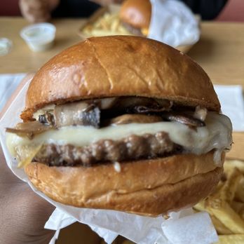 Sideburns - Mushroom Swiss - Vegan Near Me - Long Beach, California Sideburns - Mushroom Swiss - Vegan Near Me - Long Beach, California