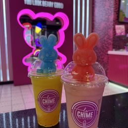Strawberry Lychee Slushie + Mango Slushie