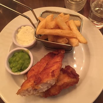 Darcy's Restaurant - Fish and chips with mushy peas! ;) - British Near Me - Belfast, BFS