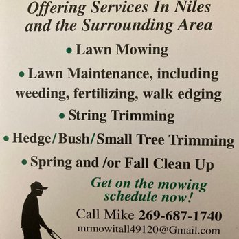 Mr. Mow It All - a man mowing a lawn - Lawn Services Near Me
