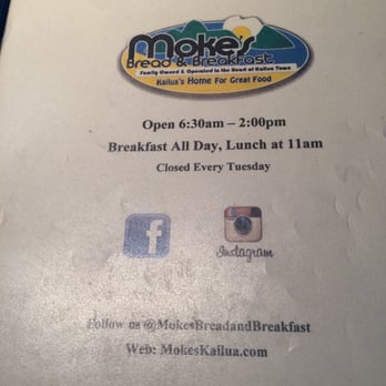 Moke's Bread & Breakfast - Breakfast & Brunch Near Me - Kailua, Hawaii
