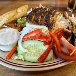 Buoy 9 Restaurant & Lounge - Cajun Chicken Salad. Doesn't get more fresh than this!