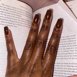 Dip nails with real nail Dip nails with real nail