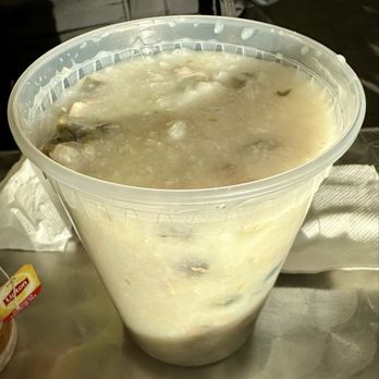 Cafe 48 - Pork with preserved eggs congee - Hong Kong Style Cafe Near Me - Bayside, New York Cafe 48 - Pork with preserved eggs congee - Hong Kong Style Cafe Near Me - Bayside, New York