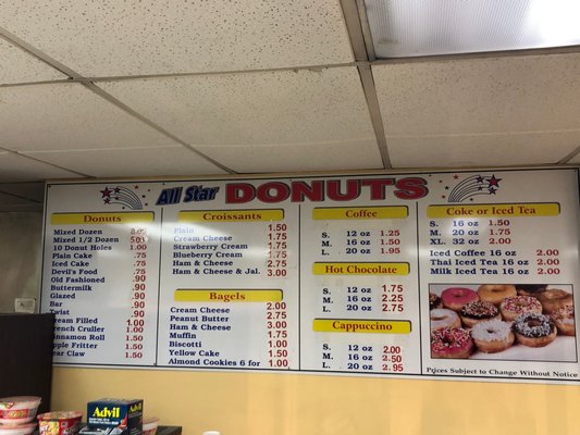 Menu photo 2 All Star Donuts Pomona, CA