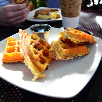 32 Shea - Cheddar bacon waffles- available on weekends - Coffee & Tea Near Me - Phoenix, Arizona