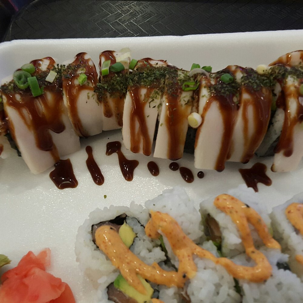 Sushi.Com - White dragon and spicy salmon rolls - Sushi Bars Near Me - Hicksville, New York Sushi.Com - White dragon and spicy salmon rolls - Sushi Bars Near Me - Hicksville, New York