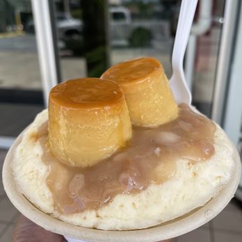 Ice Garden - Custard w/ taro - Desserts Near Me - Aiea, Hawaii