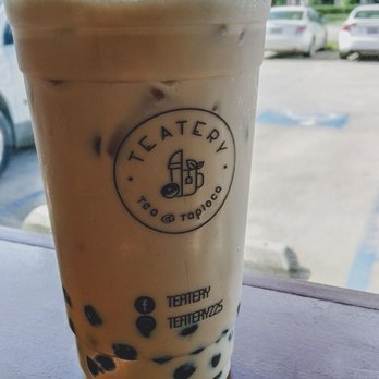 Teatery - Tea and Tapioca - classic black milk tea~ - Bubble Tea Near Me - Baton Rouge, Louisiana