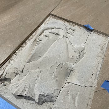 Petra Flooring & Blinds - Inadequate leveling of mud. Did not attach to tile. - Flooring Near Me - Houston, Texas