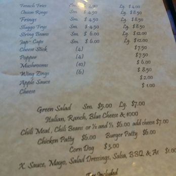 Barney O'Rourke's - Back side of menu - American Near Me - Paradise, California Barney O'Rourke's - Back side of menu - American Near Me - Paradise, California