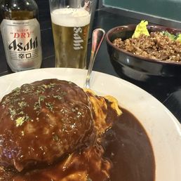 Omu-rice /Hamburg steak Omu-rice /Hamburg steak