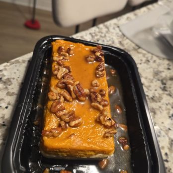 Oh My Ganache - Sweet potato cheesecake with pecan bourbon caramel sauce! - Desserts Near Me - Charlotte, North Carolina Oh My Ganache - Sweet potato cheesecake with pecan bourbon caramel sauce! - Desserts Near Me - Charlotte, North Carolina