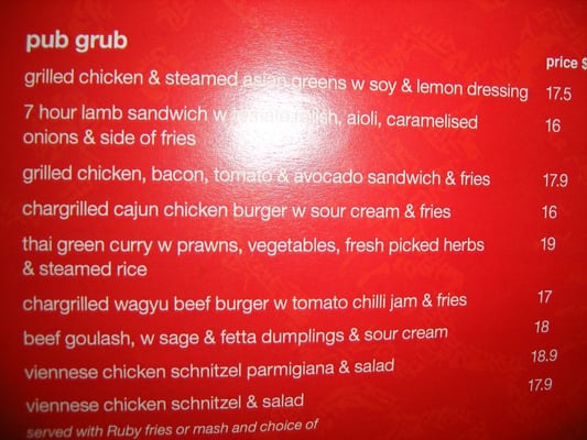 Menu photo 1 Ruby Pub & Hotel Rozelle, NSW