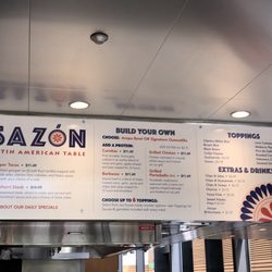 Sazon - Menu