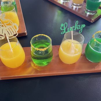 8th Ward Pub - St paddy's mimosa flight - Tapas/Small Plates Near Me - Rockford, Illinois
