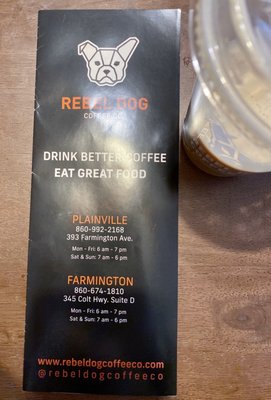 Menu photo 4 Rebel Dog Coffee Co. FARMINGTON Farmington, CT Menu photo 4 Rebel Dog Coffee Co. FARMINGTON Farmington, CT