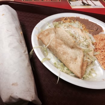 Fausto's Mexican Grill - 2 chicken tacos combo ($5.00) and the Nevada burrito ($5.50) - Mexican Near Me - Henderson, Nevada