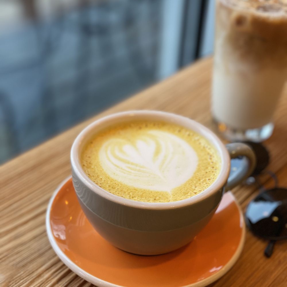Ugly Mug Cafe & Coffee Roasters - Interbay - Turmeric Latte with amazing cardamom notes. So good! - Coffee & Tea Near Me - Seattle, Washington Ugly Mug Cafe & Coffee Roasters - Interbay - Turmeric Latte with amazing cardamom notes. So good! - Coffee & Tea Near Me - Seattle, Washington