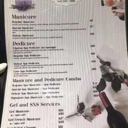 Nails and Wax Phoenix - Menu/price list