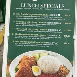 Lunch specials Lunch specials
