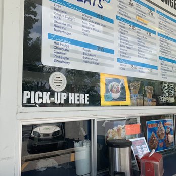 Chillbilly Treats - a menu on a window - Ice Cream & Frozen Yogurt Near Me - Madison, Indiana