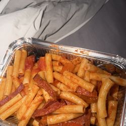 La Posta - Spaghetti Arrabbiata bestellt