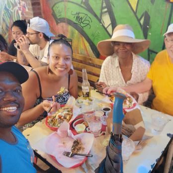 The Taco Stand - Enjoying our MAR Y TIERRA FRIES and CHURROS. The best items on the menu!! Grab more toppings from the salsa bar! - Mexican Near Me - Miami, Florida The Taco Stand - Enjoying our MAR Y TIERRA FRIES and CHURROS. The best items on the menu!! Grab more toppings from the salsa bar! - Mexican Near Me - Miami, Florida