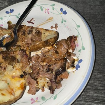 True Texas BBQ - Worst baked potato ever. - Barbeque Near Me - Conroe, Texas