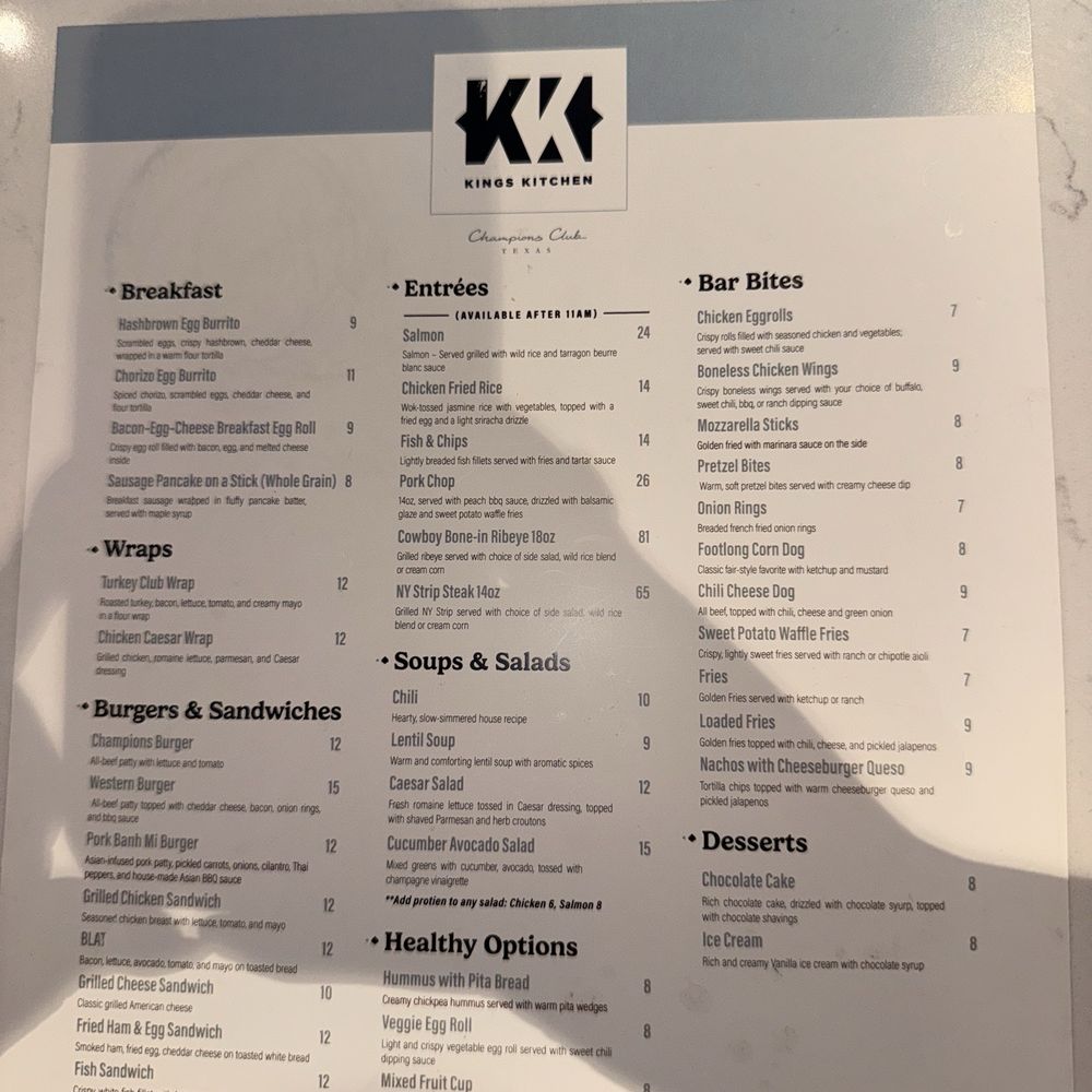 Kings Kitchen - Menu - American Near Me - Houston, Texas Kings Kitchen - Menu - American Near Me - Houston, Texas