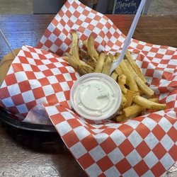 Cheeseburger and fries