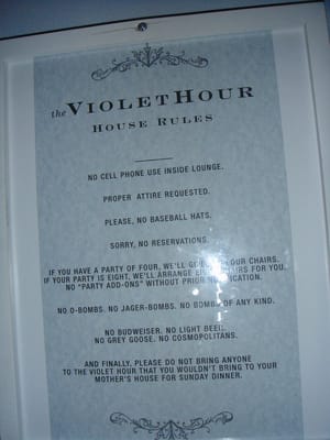 The Violet Hour by null