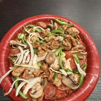 Donatos Pizza - Works mini pizza - Pizza Near Me - Birmingham, Alabama Donatos Pizza - Works mini pizza - Pizza Near Me - Birmingham, Alabama