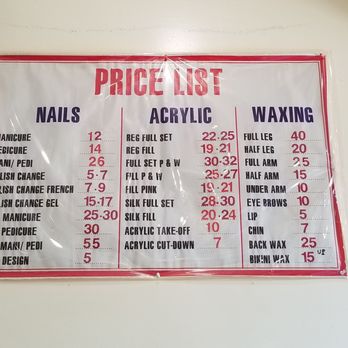 Nails by Lynn - Price list (7/31/19) - Nail Salons Near Me - West Hills, California Nails by Lynn - Price list (7/31/19) - Nail Salons Near Me - West Hills, California