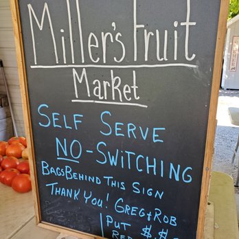 Miller's Fruit Market - Welcome sign - Fruits & Veggies Near Me - Bear Lake, Michigan Miller's Fruit Market - Welcome sign - Fruits & Veggies Near Me - Bear Lake, Michigan