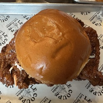 Le Coupe - Fried Chicken Sandwich ($15.95) - massive so I suggest sharing - Southern Near Me - Los Angeles, California