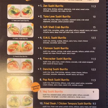 Zen Ramen & Sushi Burrito - 2021 Sushi Burrito Menu - Poke Near Me - Clemson, South Carolina Zen Ramen & Sushi Burrito - 2021 Sushi Burrito Menu - Poke Near Me - Clemson, South Carolina