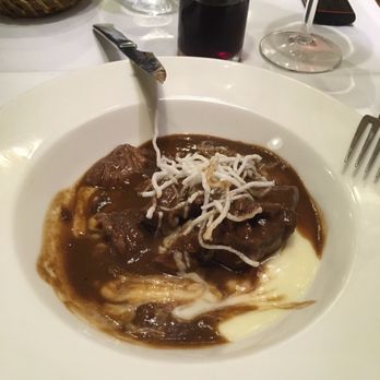 Ca l' Andreu - Cheek meat with chocolate sauce, good stuff. - Spanish Near Me - Barcelona, B Ca l' Andreu - Cheek meat with chocolate sauce, good stuff. - Spanish Near Me - Barcelona, B
