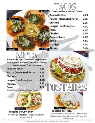 Menu photo 2 Taqueria El Jinete Indianapolis, IN Menu photo 2 Taqueria El Jinete Indianapolis, IN