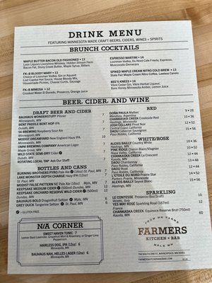 Menu photo 7 Farmers Kitchen + Bar Minneapolis, MN