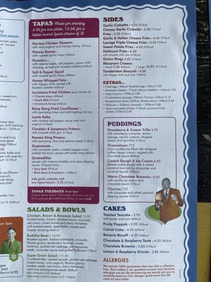 Menu photo 1 Tappeto Lounge Kidderminster, WOR