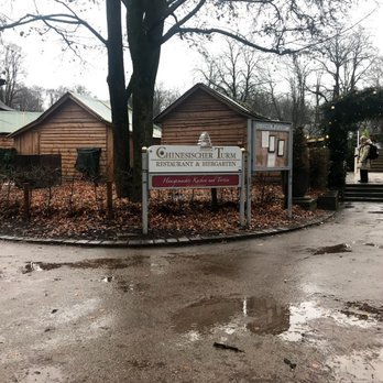 Weihnachtsmarkt am Chinesischen Turm - Entrance to the Chinese Tower park - Christmas Markets Near Me - Munich, BY
