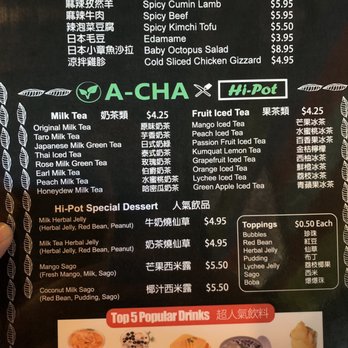 Hi Pot Miami - Appetizers, beverages and dessert side of the menu - Taiwanese Near Me - Miami, Florida Hi Pot Miami - Appetizers, beverages and dessert side of the menu - Taiwanese Near Me - Miami, Florida