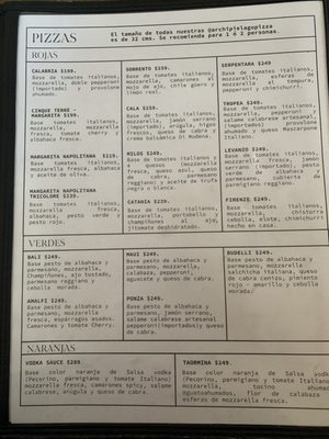 Menu photo 1 Archipielago Pizza Guadalajara, JAL