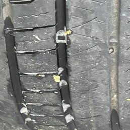 Nail in the tire.  Tech guy said "on side" not repairable.  B.S.