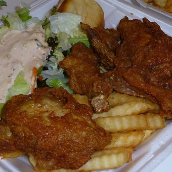 Super Burger - Fried chicken--batter was a bit sweet but the chicken was tender and juicy, yummy! - Burgers Near Me - Pasadena, California Super Burger - Fried chicken--batter was a bit sweet but the chicken was tender and juicy, yummy! - Burgers Near Me - Pasadena, California