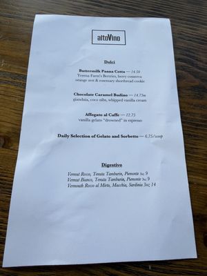 Menu photo 3 AltoVino San Francisco, CA